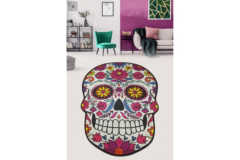 Parlad Baderomsmatte 80x120 cm Rektangulær, Flerfarget