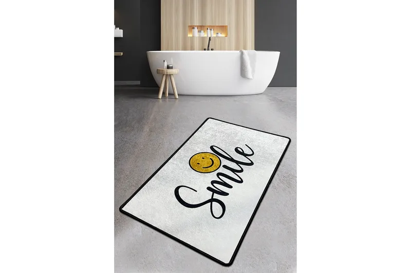 Parmanand Baderomsmatte 80x100 cm Rektangulær, Flerfarget