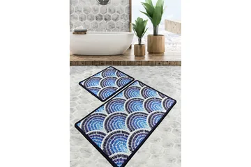 Parmeshwar Baderomsmatte 60x100 cm Rektangulær - Flerfarget - Tekstiler & tepper - Teppe & matte - Baderomsmatte