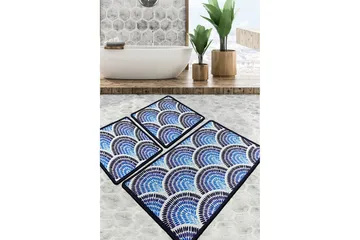 Parmeshwar Baderomsmatte 60x100 cm Rektangulær - Flerfarget - Tekstiler & tepper - Teppe & matte - Baderomsmatte