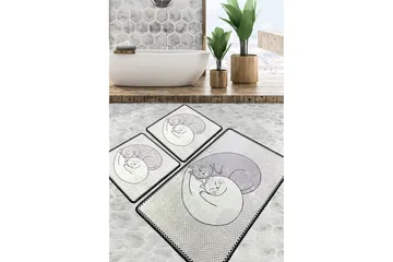 Parmeshwari Baderomsmatte 60x100 cm Rektangulær - Flerfarget - Tekstiler & tepper - Teppe & matte - Baderomsmatte