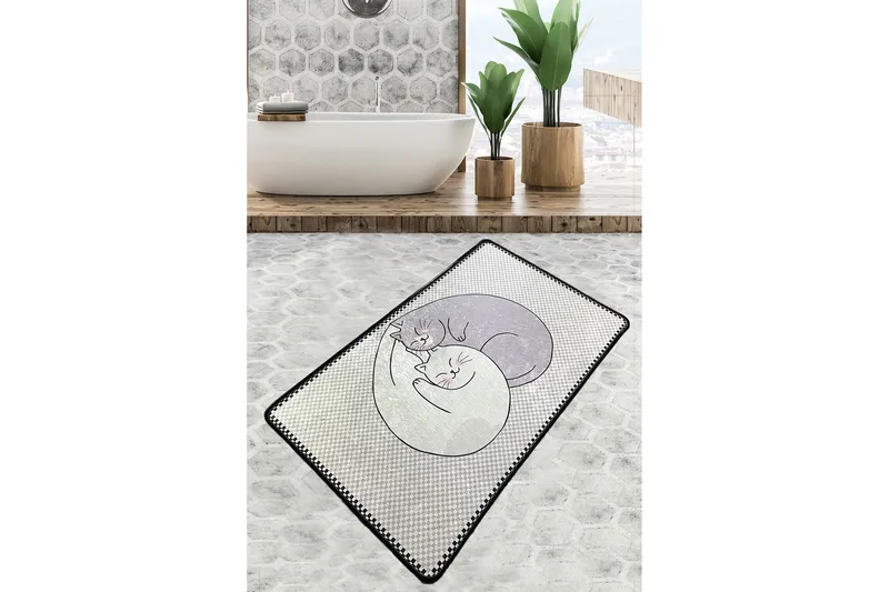 Parmeshwari Baderomsmatte 70x120 cm Rektangulær, Flerfarget