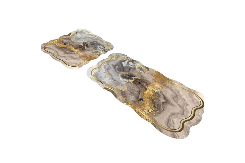 Parminder Baderomsmatte 60x100 cm Rektangulær - Krem - Tekstiler & tepper - Teppe & matte - Baderomsmatte