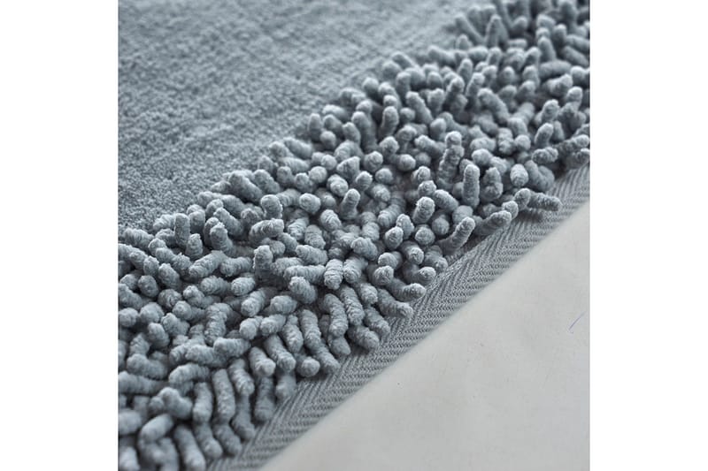 Parmita Baderomsmatte 60x100 cm Rektangulær - Grå - Tekstiler & tepper - Teppe & matte - Baderomsmatte