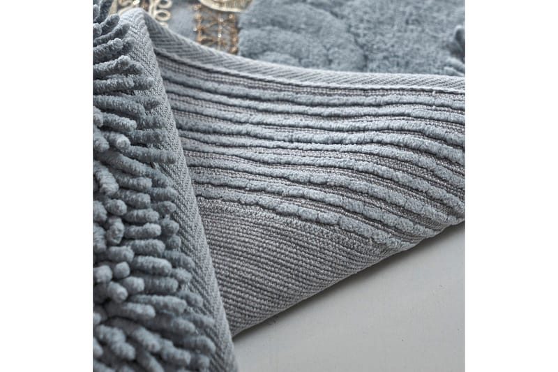 Parmita Baderomsmatte 60x100 cm Rektangulær - Grå - Tekstiler & tepper - Teppe & matte - Baderomsmatte