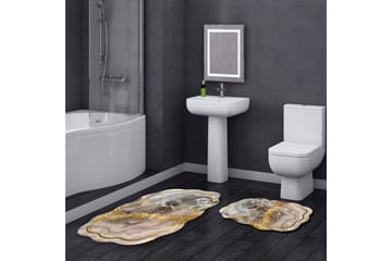 Parmo Baderomsmatte 60x100 cm Rektangulær - Beige - Tekstiler & tepper - Teppe & matte - Baderomsmatte