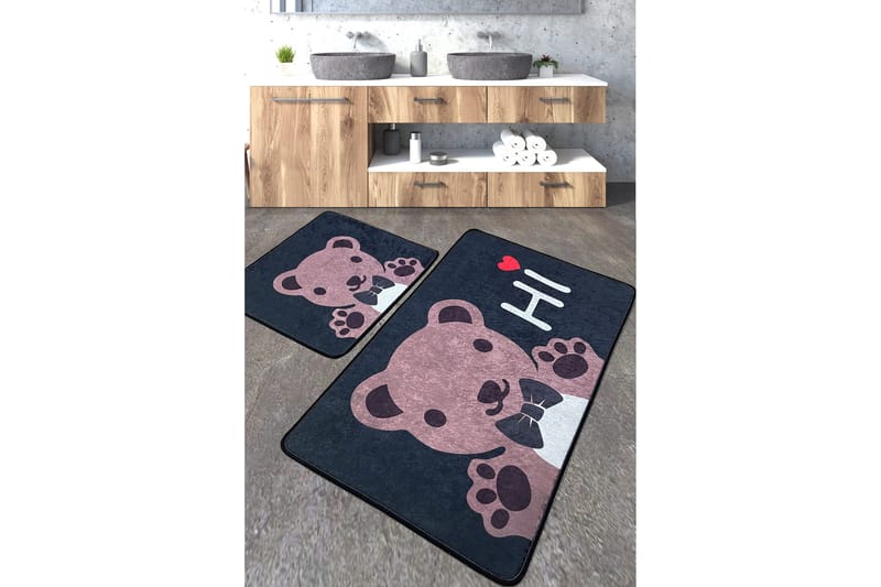 Soubiran Baderomsmatte 60x100 cm Rektangulær, Flerfarget