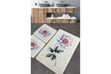 Stoneburn Baderomsmatte 60x100 cm Rektangulær - Flerfarget - Tekstiler & tepper - Teppe & matte - Baderomsmatte