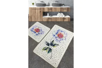 Stoneburn Baderomsmatte 60x100 cm Rektangulær - Flerfarget - Tekstiler & tepper - Teppe & matte - Baderomsmatte