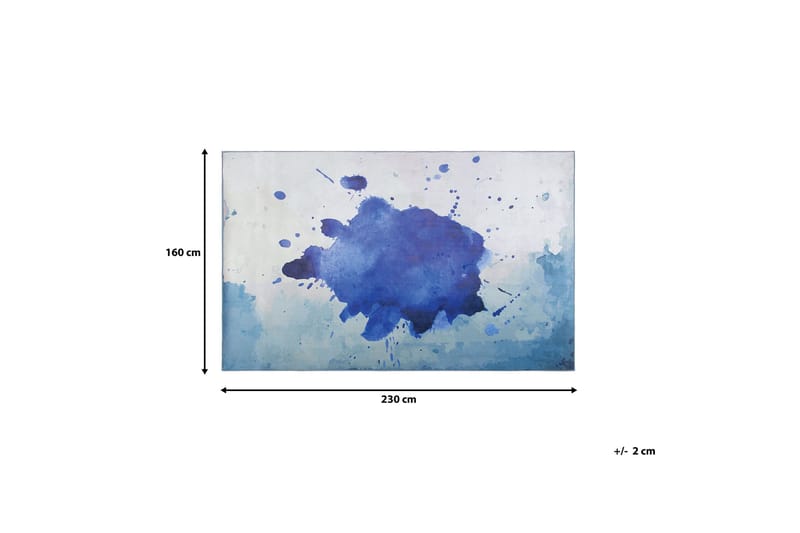 Domenice Matte 160x230 cm - Blå - Tekstiler & tepper - Teppe & matte