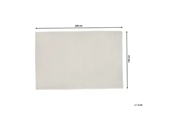 Erzin Matte 140x200 cm - Hvit - Tekstiler & tepper - Teppe & matte - Små tepper