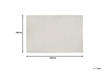 Erzin Matte 160x230 cm - Hvit - Tekstiler & tepper - Teppe & matte - Små tepper