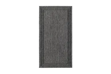 Flatvävd matta KM Home Antracit 80x240 cm