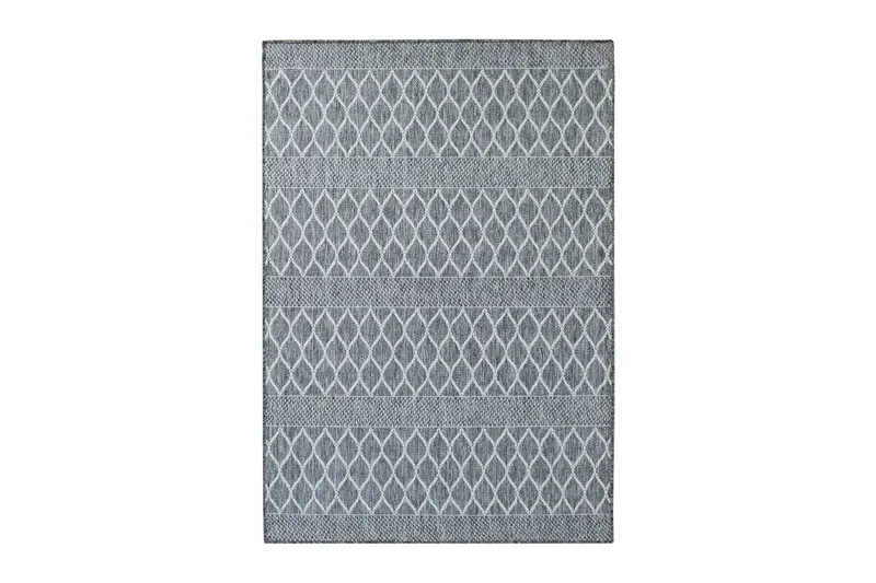 Flatvävd matta KM Home Grå, Vit 133x190 cm