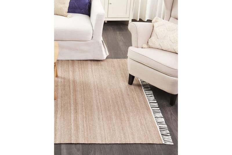 Flatvevd Malhia - Beige, 160x230 cm - Tekstiler & tepper - Teppe & matte - Flatvevde tepper
