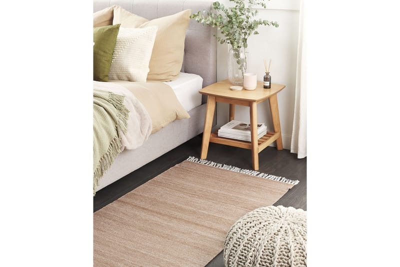 Flatvevd Malhia - Beige, 80x150 cm - Tekstiler & tepper - Teppe & matte - Flatvevde tepper