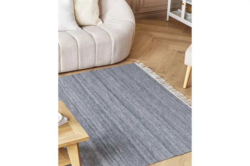 Flatvevd Malhia - Grå, 160x230 cm - Tekstiler & tepper - Teppe & matte - Flatvevde tepper