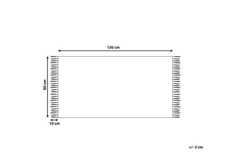 Flatvevd Malhia - Grå, 80x150 cm - Tekstiler & tepper - Teppe & matte - Flatvevde tepper