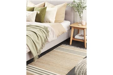 Flatvevd Mirza - Beige, Natur, Grå, Hvit - Tekstiler & tepper - Teppe & matte - Flatvevde tepper