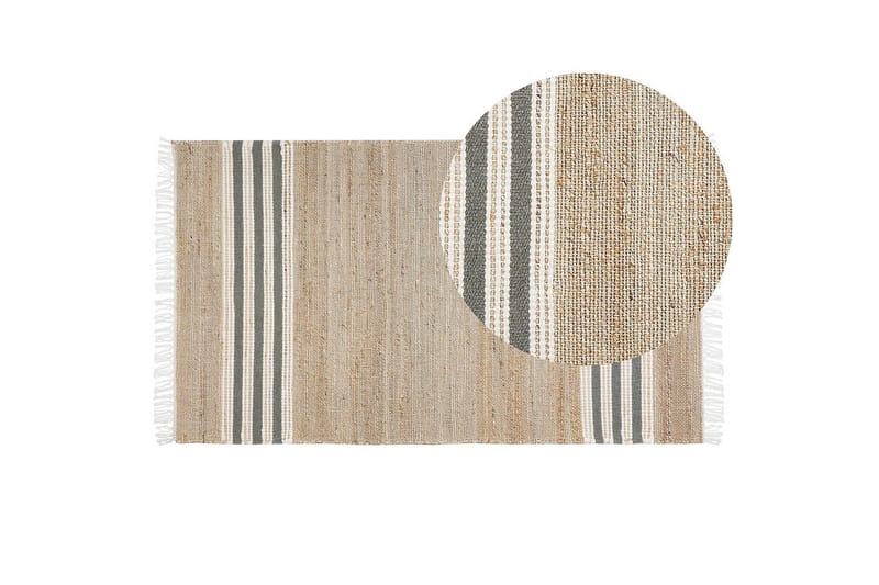 Flatvevd Mirza - Beige, Natur, Grå, Hvit - Tekstiler & tepper - Teppe & matte - Flatvevde tepper