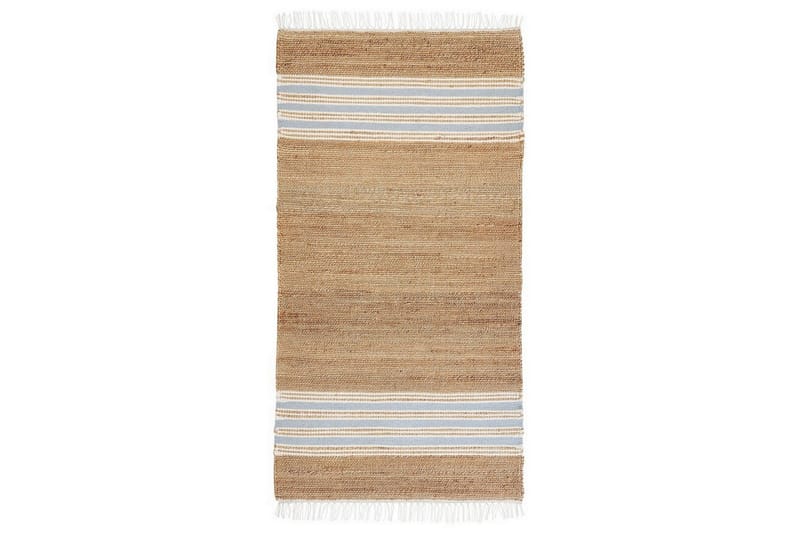 Flatvevd Mirza, Beige, Natur, Hvit, Blå