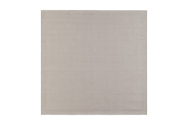 Flatvevd Matte Miami Firkantet 200x200 cm - Hvit - Flatvevde tepper