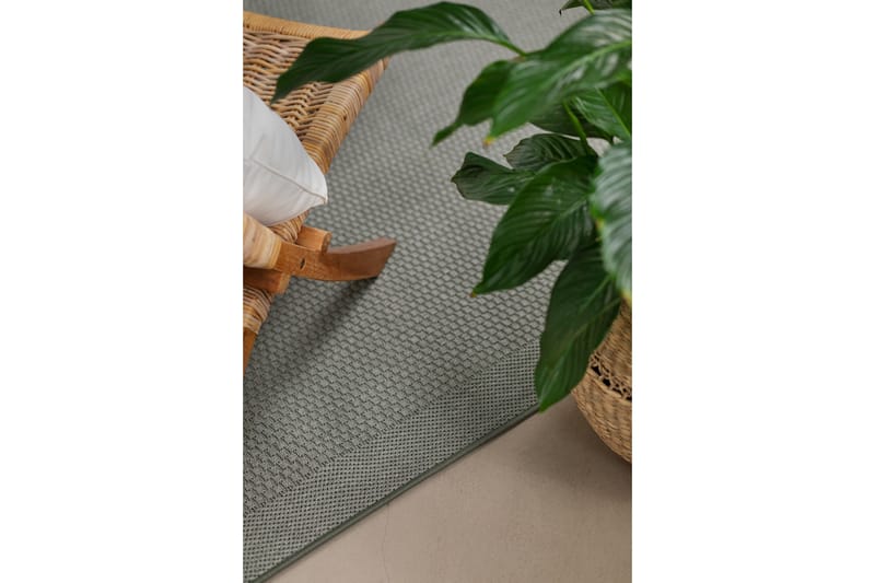 Miami Flatvevd Matte 200x290 cm - Grønn - Tekstiler & tepper - Teppe & matte - Flatvevde tepper