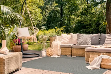 Miami Flatvevd Matte 200x290 cm - Grønn - Tekstiler & tepper - Teppe & matte - Flatvevde tepper
