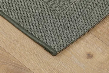 Miami Flatvevd Matte 200x290 cm - Grønn - Tekstiler & tepper - Teppe & matte - Flatvevde tepper
