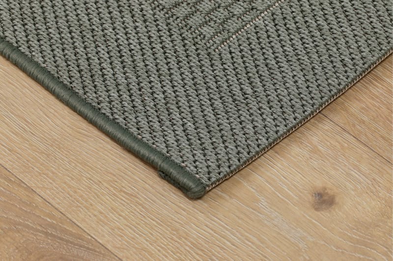 Miami Flatvevd Matte 200x290 cm - Grønn - Tekstiler & tepper - Teppe & matte - Flatvevde tepper