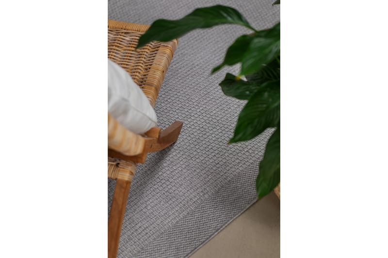 Miami Flatvevd Matte 240x340 cm - Grå - Tekstiler & tepper - Teppe & matte - Flatvevde tepper