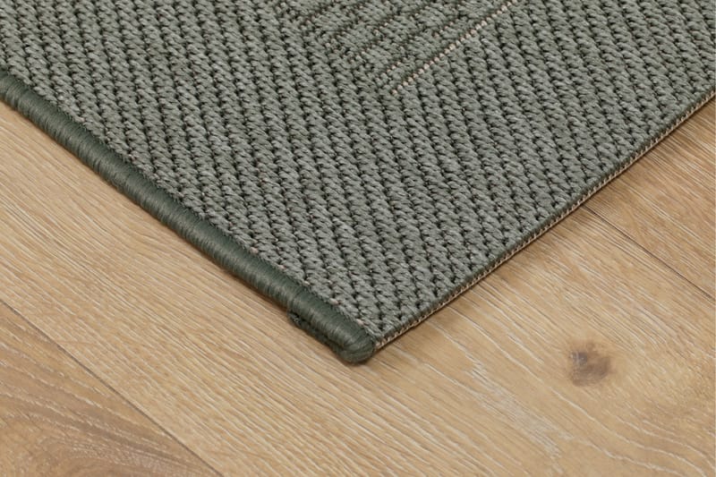 Miami Flatvevd Matte 240x340 cm - Grønn - Tekstiler & tepper - Teppe & matte - Flatvevde tepper