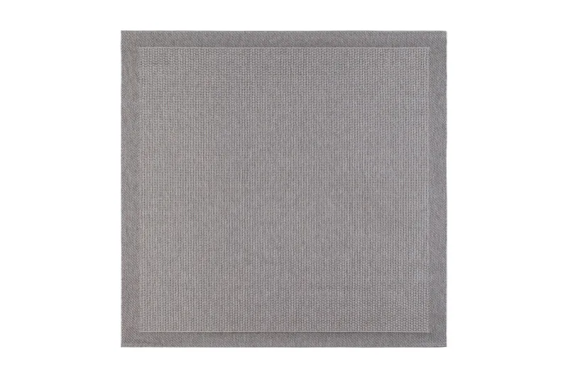 Miami Flatvevd Matte Firkantet 200x200 cm, Grå