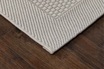 Miami Flatvevd Matte Firkantet 200x200 cm - Hvit - Tekstiler & tepper - Teppe & matte - Flatvevde tepper