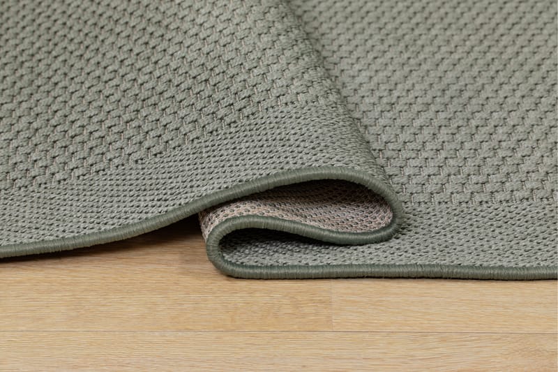 Miami Flatvevd Matte Firkantet 240x240 cm - Grønn - Tekstiler & tepper - Teppe & matte - Flatvevde tepper