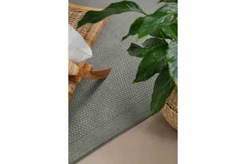 Miami Flatvevd Matte Firkantet 240x240 cm - Grønn - Tekstiler & tepper - Teppe & matte - Flatvevde tepper