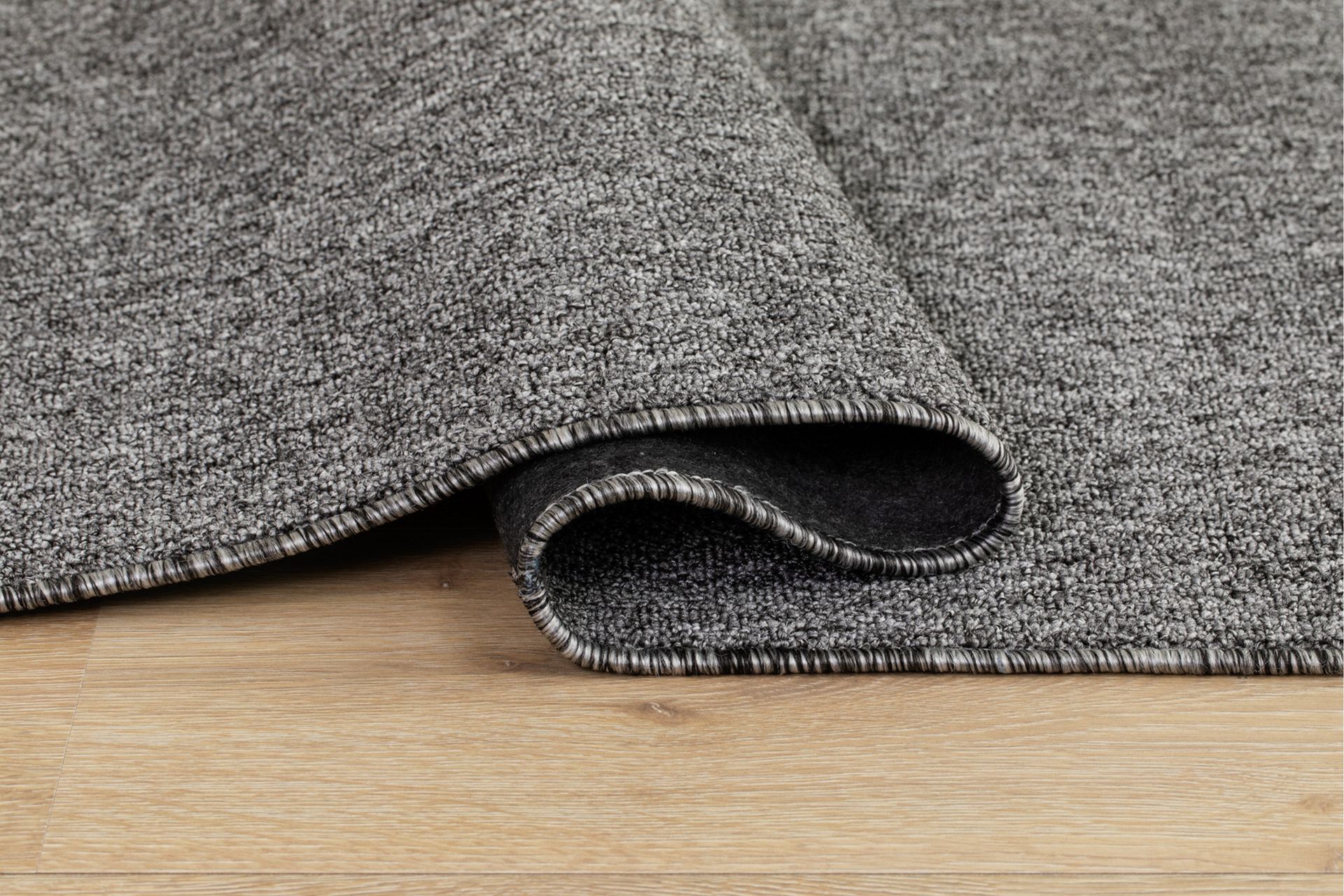 Porto Flatvevd Matte Rund 200 cm - Grå - Tekstiler & tepper - Teppe & matte - Flatvevde tepper