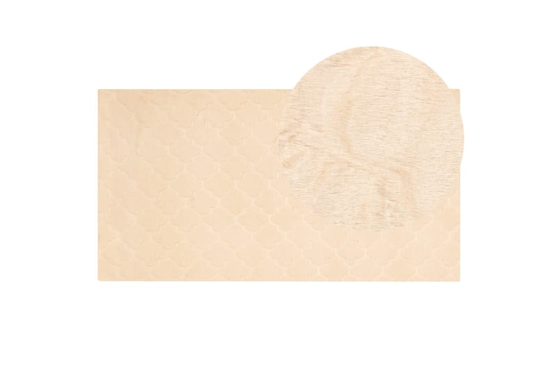 Gharo Skinnteppe 80x150 cm - Beige - Tekstiler & tepper - Teppe & matte - Skinn & pelstepper
