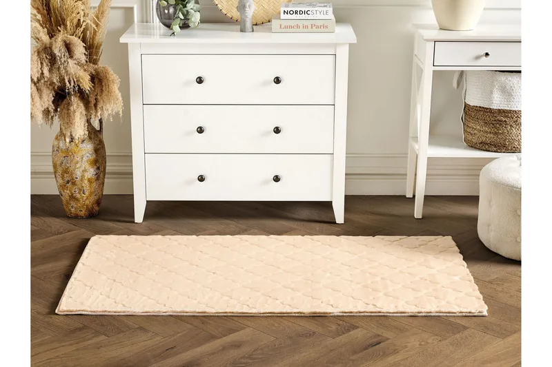 Gharo Skinnteppe 80x150 cm - Beige - Tekstiler & tepper - Teppe & matte - Skinn & pelstepper