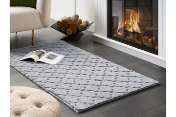 Gharo Skinnteppe 80x150 cm - Grå - Tekstiler & tepper - Teppe & matte - Små tepper