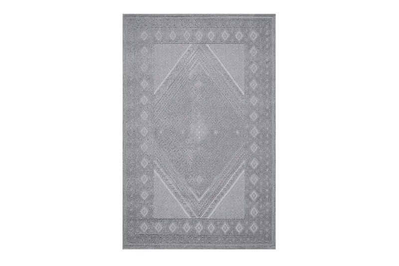 Hampton Flatvevd teppe 160x230 cm Rektangulær, Grå