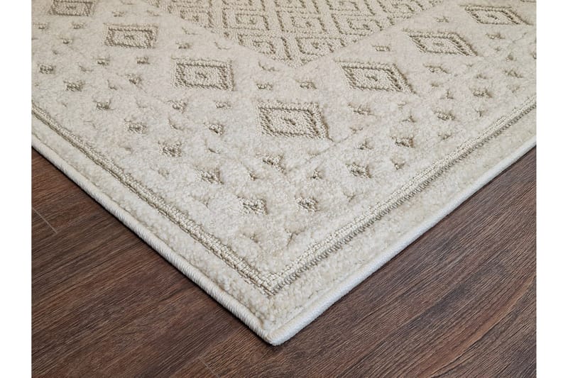 Hampton Flatvevd teppe 240x340 cm Rektangulær - Krem - Tekstiler & tepper - Teppe & matte - Flatvevde tepper