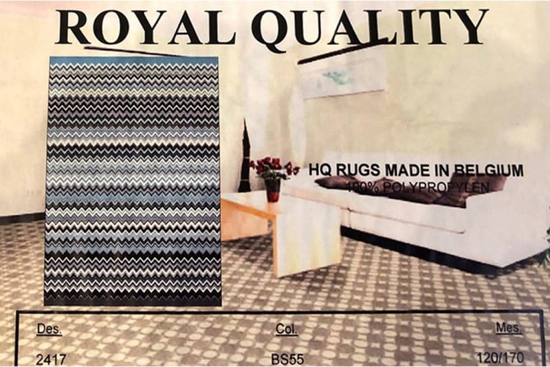 Matte Royal Fushe Calia 140x200 cm - Blå/Turkis/Flerfarget - Store tepper - Teppe & matte