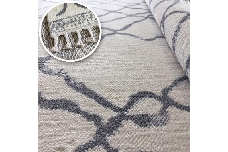 Matte Tacettin 200x290 cm - Hvit / Grå - Tekstiler & tepper - Teppe & matte