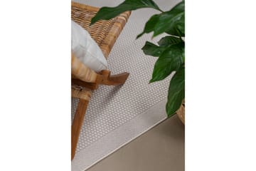 Miami Flatvevd Matte 80x200 cm - Hvit - Tekstiler & tepper - Teppe & matte - Flatvevde tepper