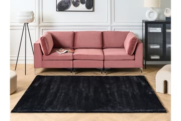 Mirpur Skinnteppe 80x150 cm - Svart - Tekstiler & tepper - Teppe & matte - Små tepper