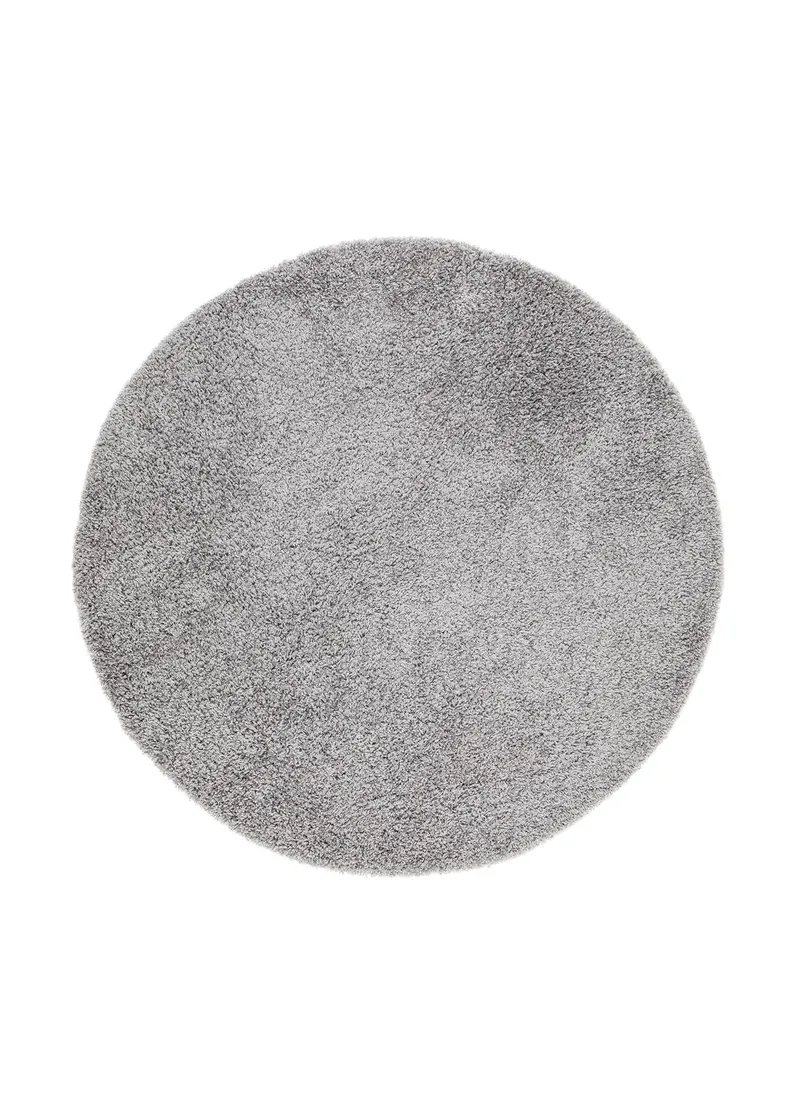 Lounge Ryeteppe Rund 200 cm, Sølv