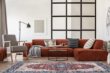 Tarfaya Frizematte 240x340 cm - Rød - Tekstiler & tepper - Teppe & matte - Moderne matte - Friezematte