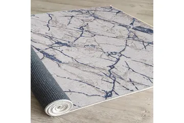 Masahiko Bomullsteppe 100x300 cm Rektangulær - Blå - Tekstiler & tepper - Teppe & matte - Moderne matte - Bomullsmatter