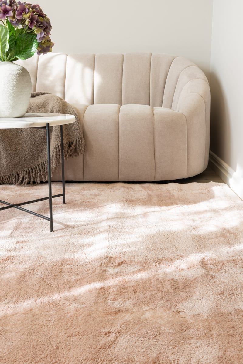 Cozy Ryematte 240x340 cm Rektangulær - Rosa - Tekstiler & tepper - Teppe & matte - Moderne matte - Ryetepper
